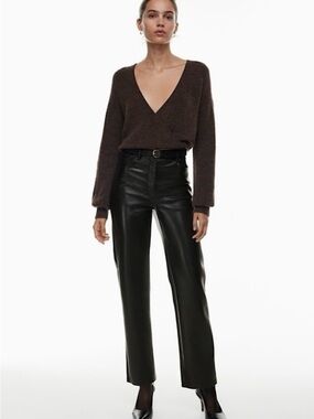 Wilfred Melina faux leather black pant
